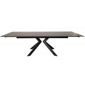 Стіл обідній розкладний кераміка Swank Staturario White 90X180(260) Білий