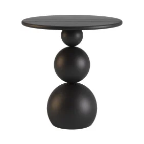 Кофейный столик Bolla 2 черный RAL 9005 МДФ + шпон