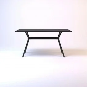 Стол Stealth (Стелс) 160 х 90 чёрные ноги / чёрный дуб