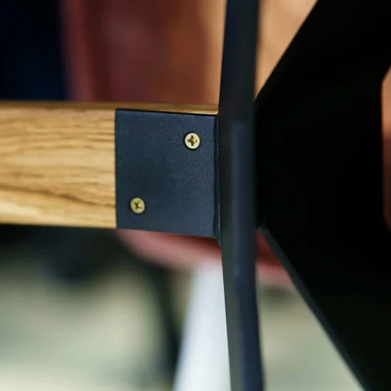 Стол Stealth (Стелс) 160 х 90 чёрные ноги / чёрный дуб 5