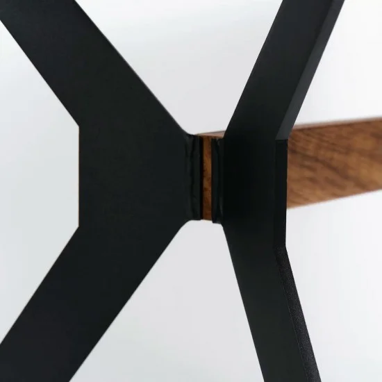 Стол Stealth (Стелс) 160 х 90 чёрные ноги / чёрный дуб 23