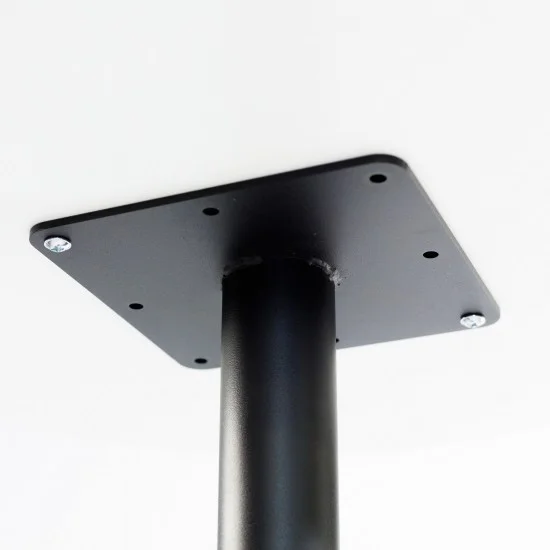 Стол Soul light bar d-60 черный металл / белый ДСП (текстура) 5