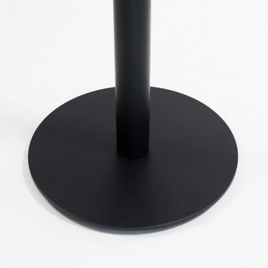 Стол Soul light bar d-60 черный металл / белый ДСП (текстура) 4