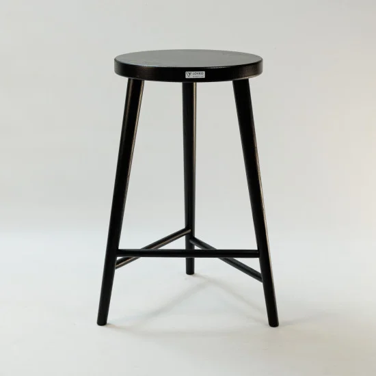 Стілець напівбарний №3 чорний 4