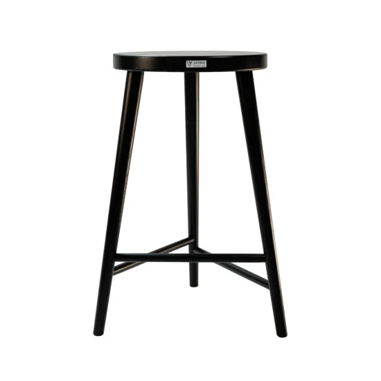 Стілець напівбарний №3 чорний 1