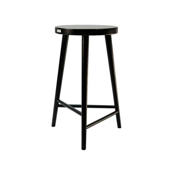 Стілець напівбарний №3 чорний 2