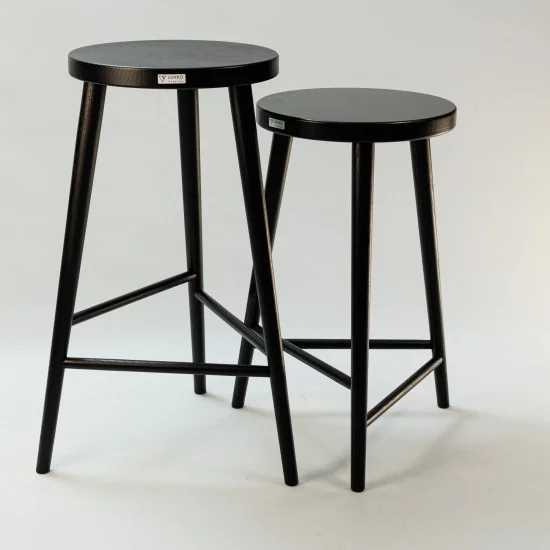 Стілець напівбарний №3 чорний 7