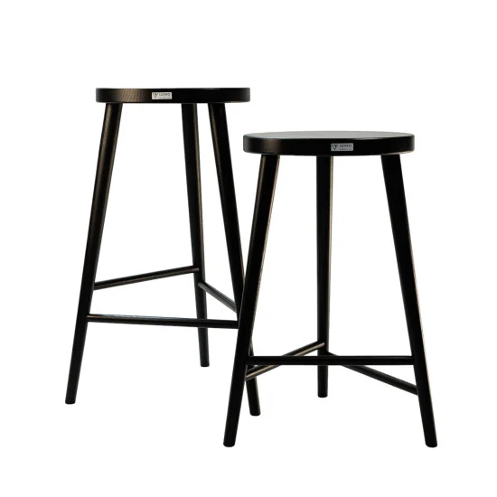 Стілець напівбарний №3 чорний 9