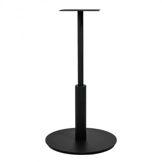Стіл Ibiza R light d-60 чорний метал / дуб ДСП (текстура) 4