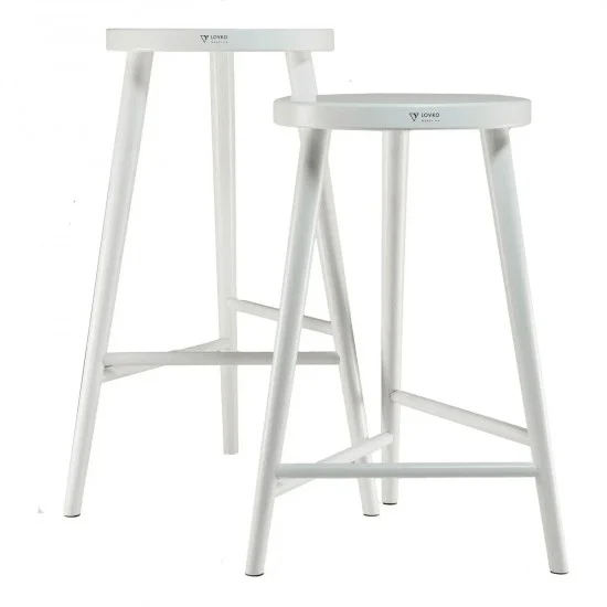 Стул барный №3 белый 5