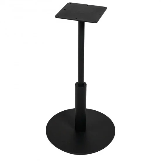 Стіл Ibiza R light d-60 чорний метал / білий ДСП (текстура) 6