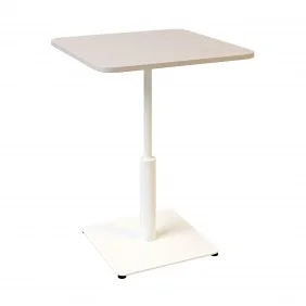 Стол Ibiza Soft light 60x60 белый металл / кашемир ДСП