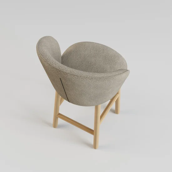 Стул полубарный Stitch натуральный ясень / Node 07 5