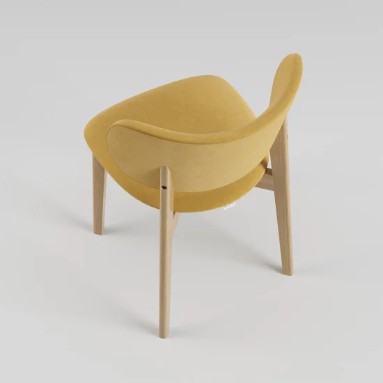 Стул Hawk натуральный ясень / Venus Velvet 2936 3