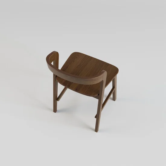 Стілець Floki New темний горіх твердий 4