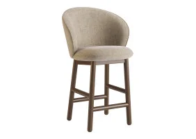 Стілець напівбарний Stitch темний горіх / Vouge 02