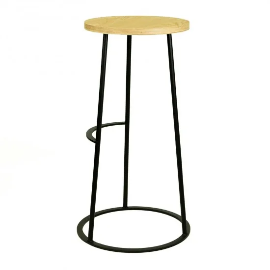 Стілець барний №1 чорний 6