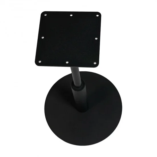 Стіл Ibiza R light d-60 чорний метал / чорний ДСП (текстура) 3