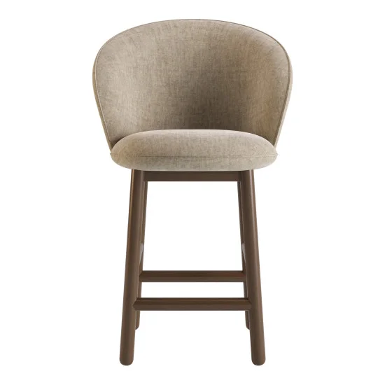 Стілець напівбарний Stitch темний горіх / Vouge 02 3