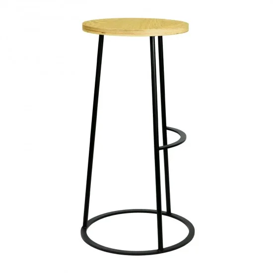 Стілець барний №1 чорний 4