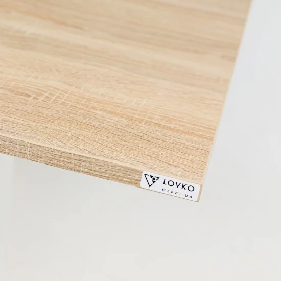 Стіл Tetra light 60 х 60 білий метал / дуб ДСП (текстура) 5