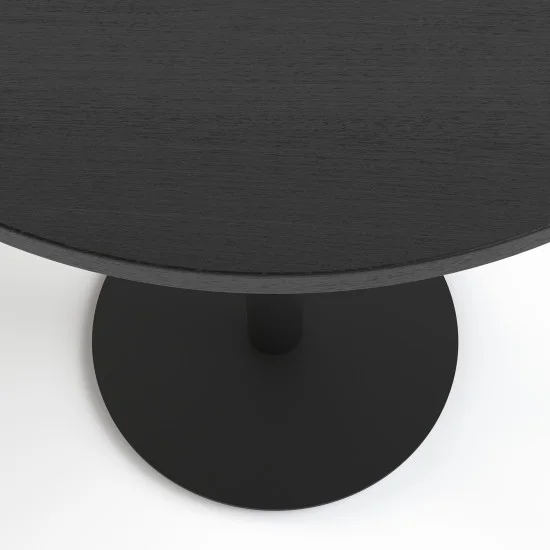 Стіл Soul light bar d-60 чорний метал / чорне ДСП (текстура) 2