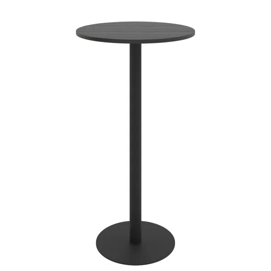 Стіл Soul light bar d-60 чорний метал / чорне ДСП (текстура) 1