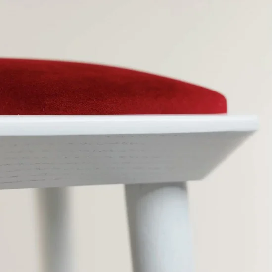 Стілець барний Happy білий / Venus Velvet 2926 2