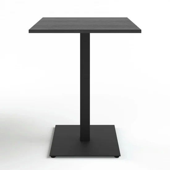 Стіл Tetra light 60 х 60 чорний метал / чорне ДСП (текстура) 1