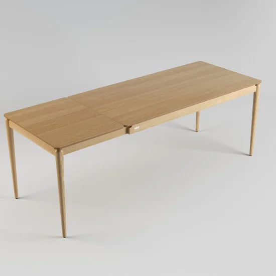 Стіл розкладний Eclipse 160+60 x 80 натуральний ясен 4