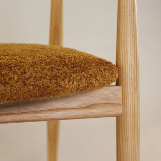 Стілець Mamont soft натуральний ясен / Anthology 11 Amber 6