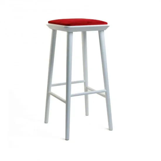 Стілець барний Happy білий / Venus Velvet 2926 1