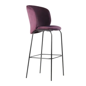 Стілець барний Lilo винний вельвет
