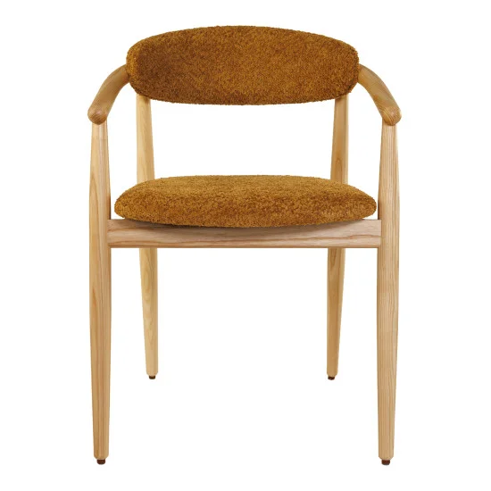 Стілець Mamont soft натуральний ясен / Anthology 11 Amber 4