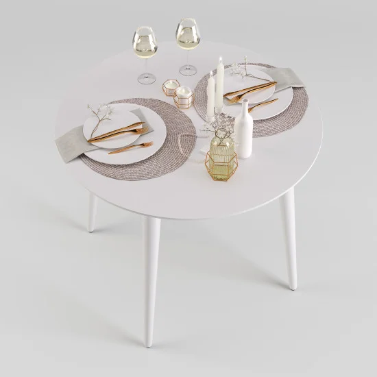 Стіл Dan d-100 білий 3