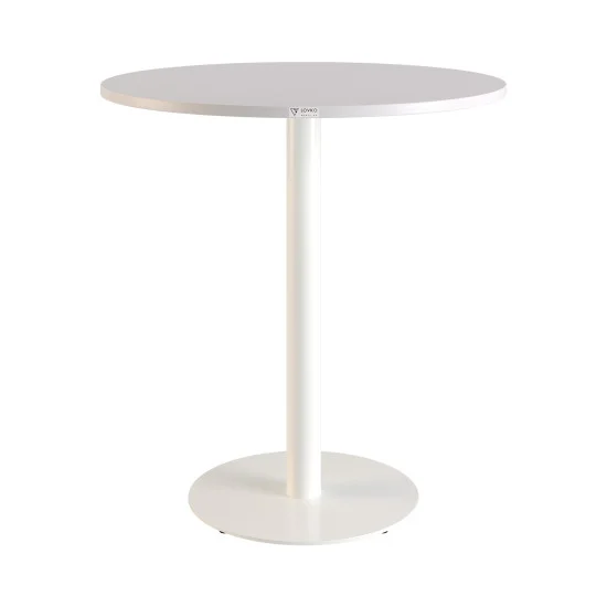 Стіл Soul light d-70 білий метал / білий ДСП (текстура) 1