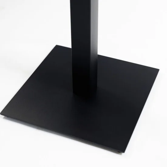 Стіл Tetra light 60 х 60 чорний метал / чорне ДСП (текстура) 5