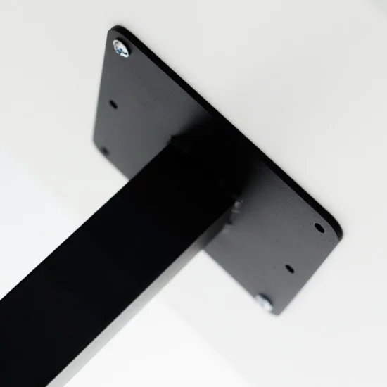 Стіл Tetra light 60 х 60 чорний метал / чорне ДСП (текстура) 6