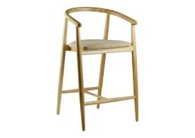 Стілець напівбарний Mamont натуральний ясен / Baloo 2075