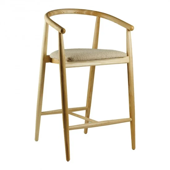 Стілець напівбарний Mamont натуральний ясен / Baloo 2075 1