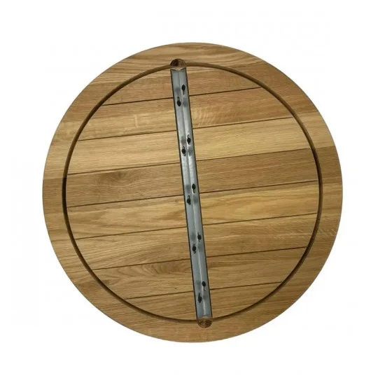 Столешница дубовая круглая d-100 h-4 см 3