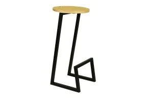 Стул барный №9 чёрный