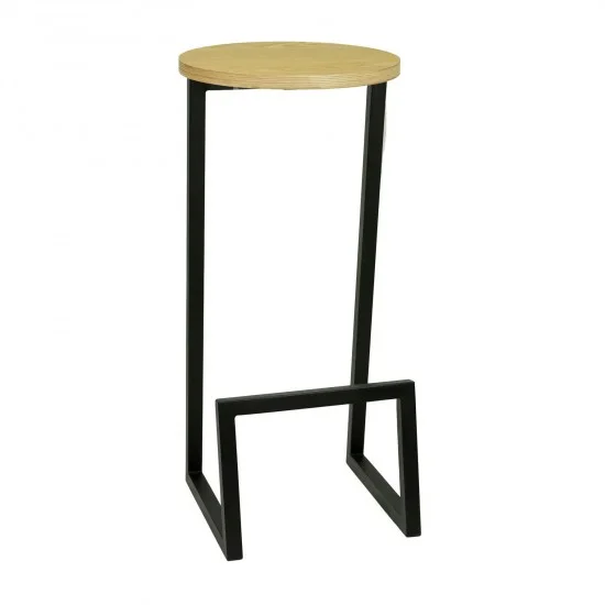 Стул барный №9 чёрный 3