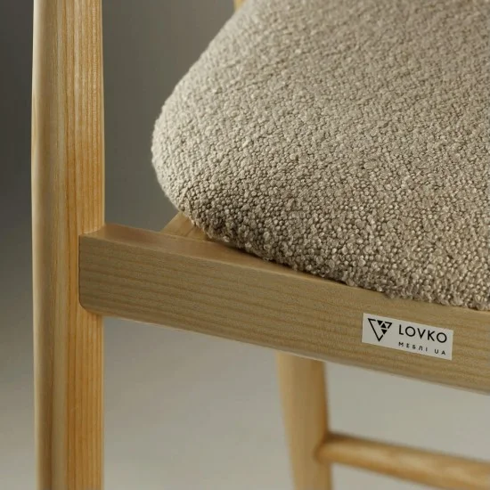 Стілець напівбарний Mamont натуральний ясен / Baloo 2075 8