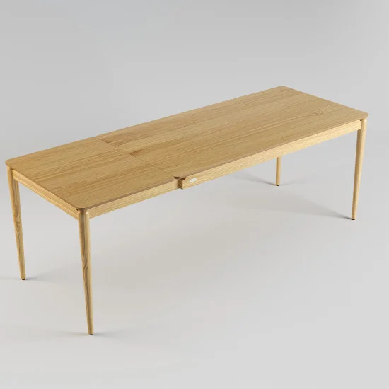 Стіл розкладний Eclipse 160+60 x 80 натуральний дуб 4