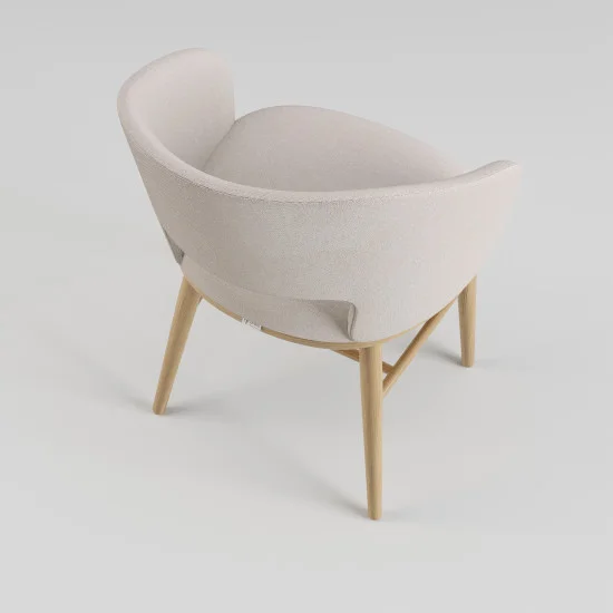 Стілець Dolphin натуральний ясен / Austin 01 6