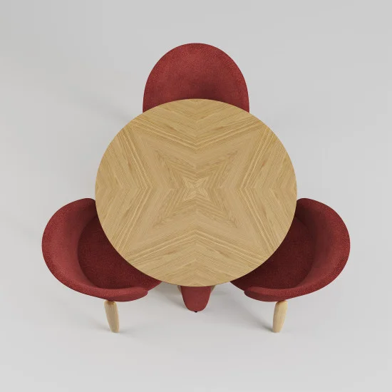 Стіл Rino d-100 дуб маркетрі / Node 09 6