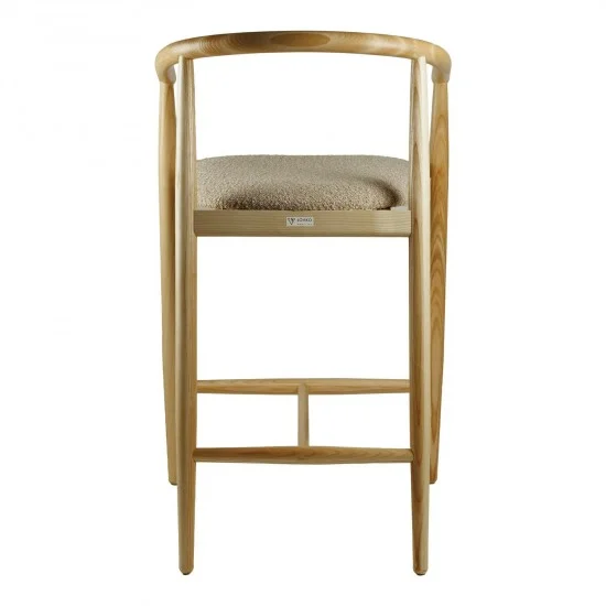 Стілець напівбарний Mamont натуральний ясен / Baloo 2075 2