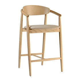 Стілець напівбарний Mamont semi-soft натуральний ясен / Magenta 13