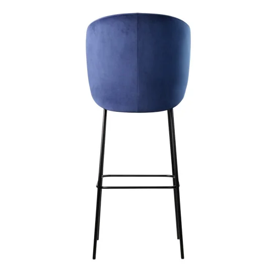 Стул барный Lilo синий вельвет 4